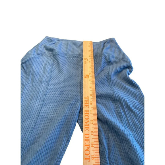 Area Stars XS Blue Ribbed Knit Flare Pants - Picture 10 of 11